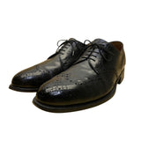 Oliver Moore Men’s Black Leather Wingtip Oxford Dress Shoes Size 9