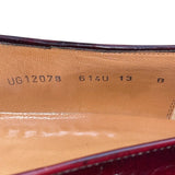 Salvatore Ferragamo Men’s Burgundy Leather Tassel Brogue Accent Loafers Size 13