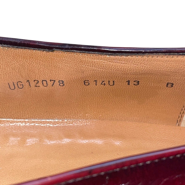 Salvatore Ferragamo Men’s Burgundy Leather Tassel Brogue Accent Loafers Size 13