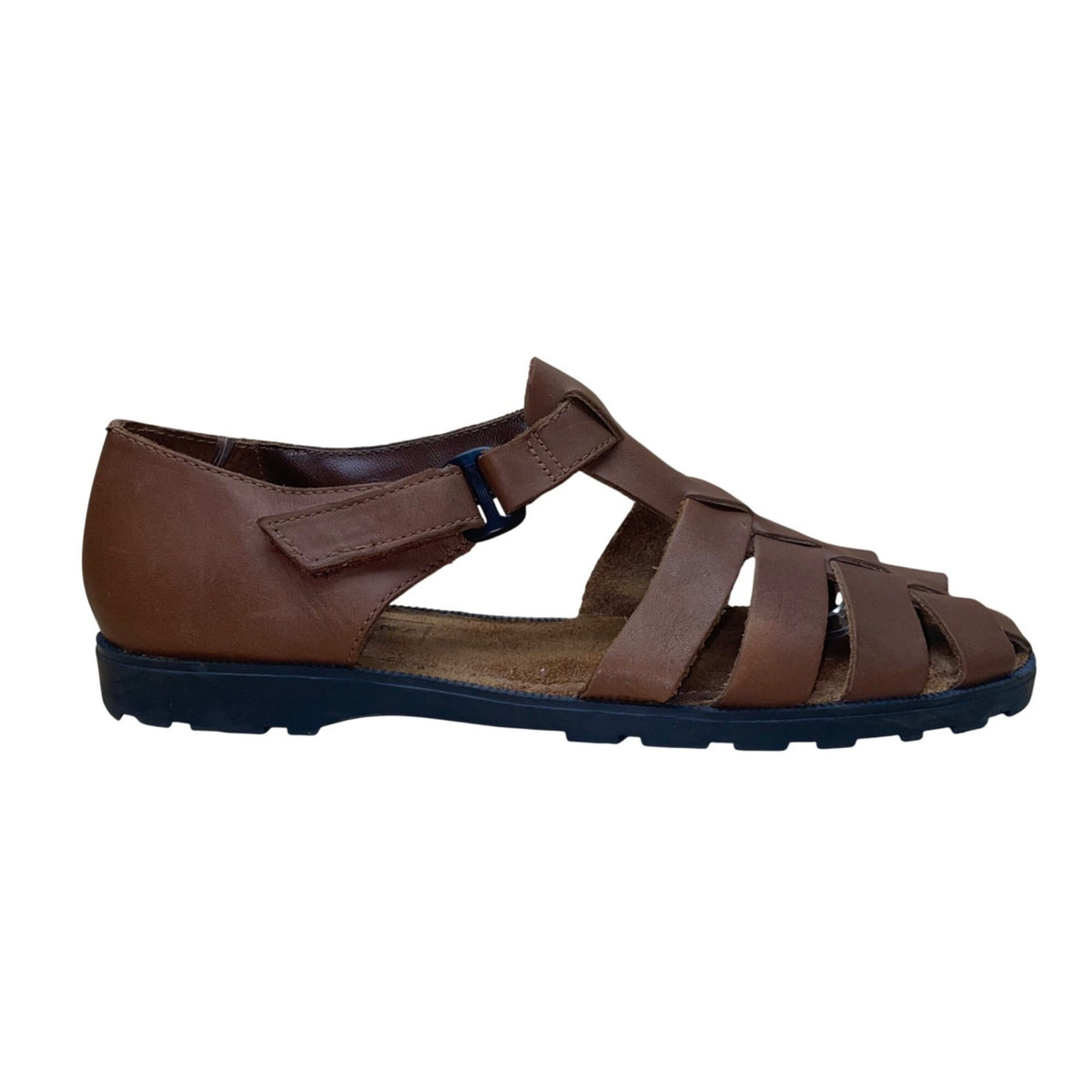 Arizona Jean Co Men’s Brown Genuine Leather Fisherman Style Sandals Size 11B