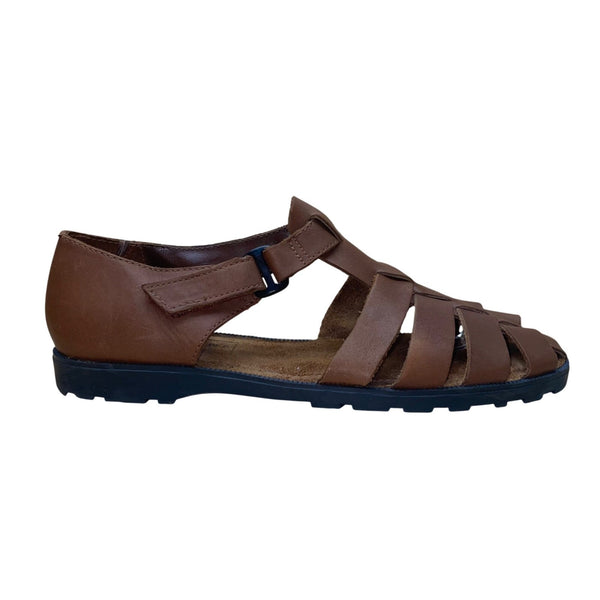 Arizona Jean Co Men’s Brown Genuine Leather Fisherman Style Sandals Size 11B