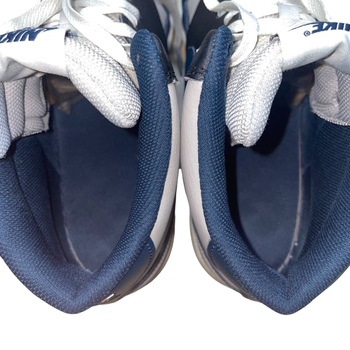 Nike Men’s Navy Blue & Gray Court Vision High-Top Lace-Up Sneakers Size 12