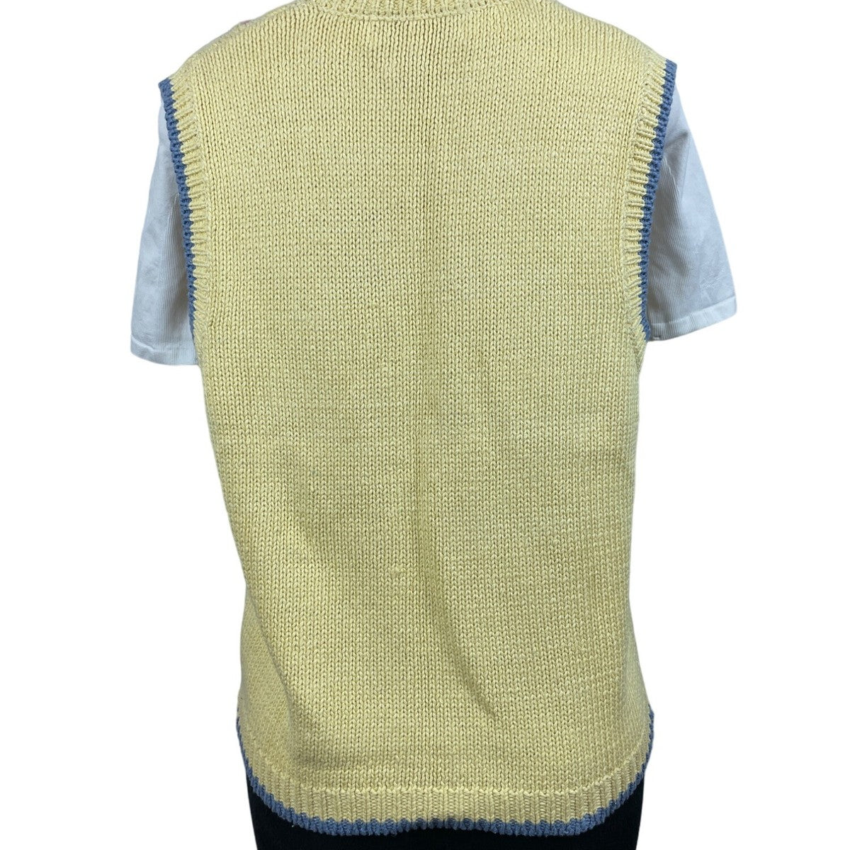Orvis Women’s Yellow Knitted Vest Sz M