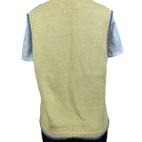 Orvis Women’s Yellow Knitted Vest Sz M