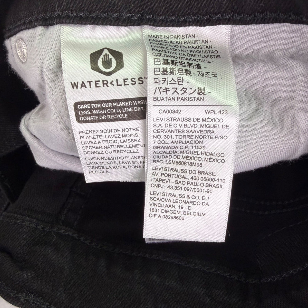 Levis Mens Black Cotton Stretch 541 Athletic Fit Jeans Classic Style Sz W34 L34