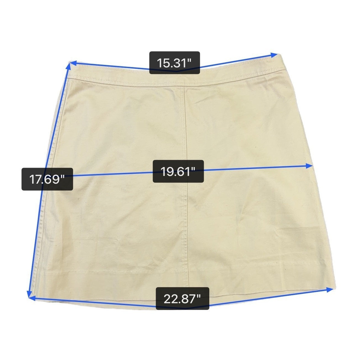 J.Crew Womens Beige A-Line Skirt Lightweight Casual Wear Size 6