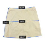 J.Crew Womens Beige A-Line Skirt Lightweight Casual Wear Size 6