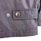 Perry Ellis Mens Black Polyester Zip-Up Jacket Lightweight Casual Fit Size L