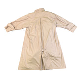 London Fog Women Beige Trench Coat With Button Embellishment Size 10 Petite