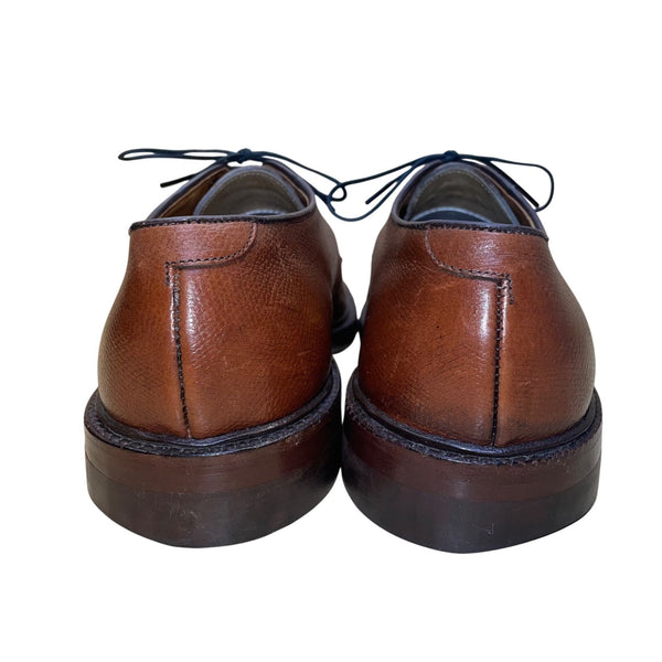 The Shoe Tree Men’s Brown Leather Lace-Up Classic Oxford Dress Shoes Size 10.5