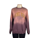 Anine Bing Womens Pink Ombre Sweatshirt Graphic Casual Crewneck Sz M