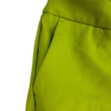 Rachel Zoe Women’s Bright Green Nylon Blend Straight-Leg Pants Size 10