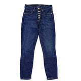 Lucky Brand Womens Blue Denim Skinny Jeans High Rise Button Fly Size 6