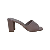 Journee Collection Women’s Taupe Open-Toe Block Heel Alisia Sandals Size 7