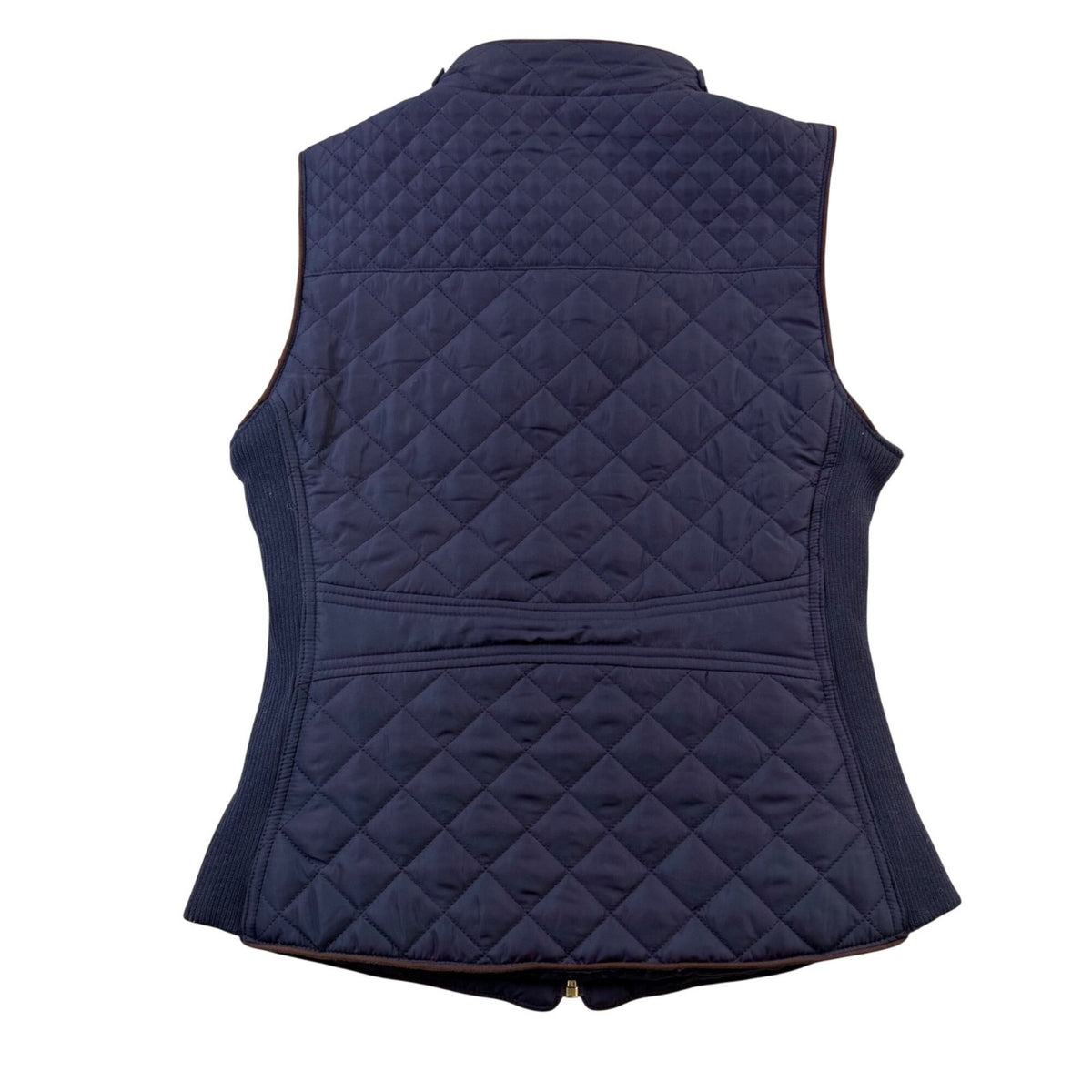 Love Tree Womens Navy Quilted Sleeveless Zip-Up Vest Size S