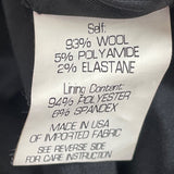 Theory Womens Black Wool & Polyamide Shirt Blazer Dress Elegant Button Cuff Sz 4