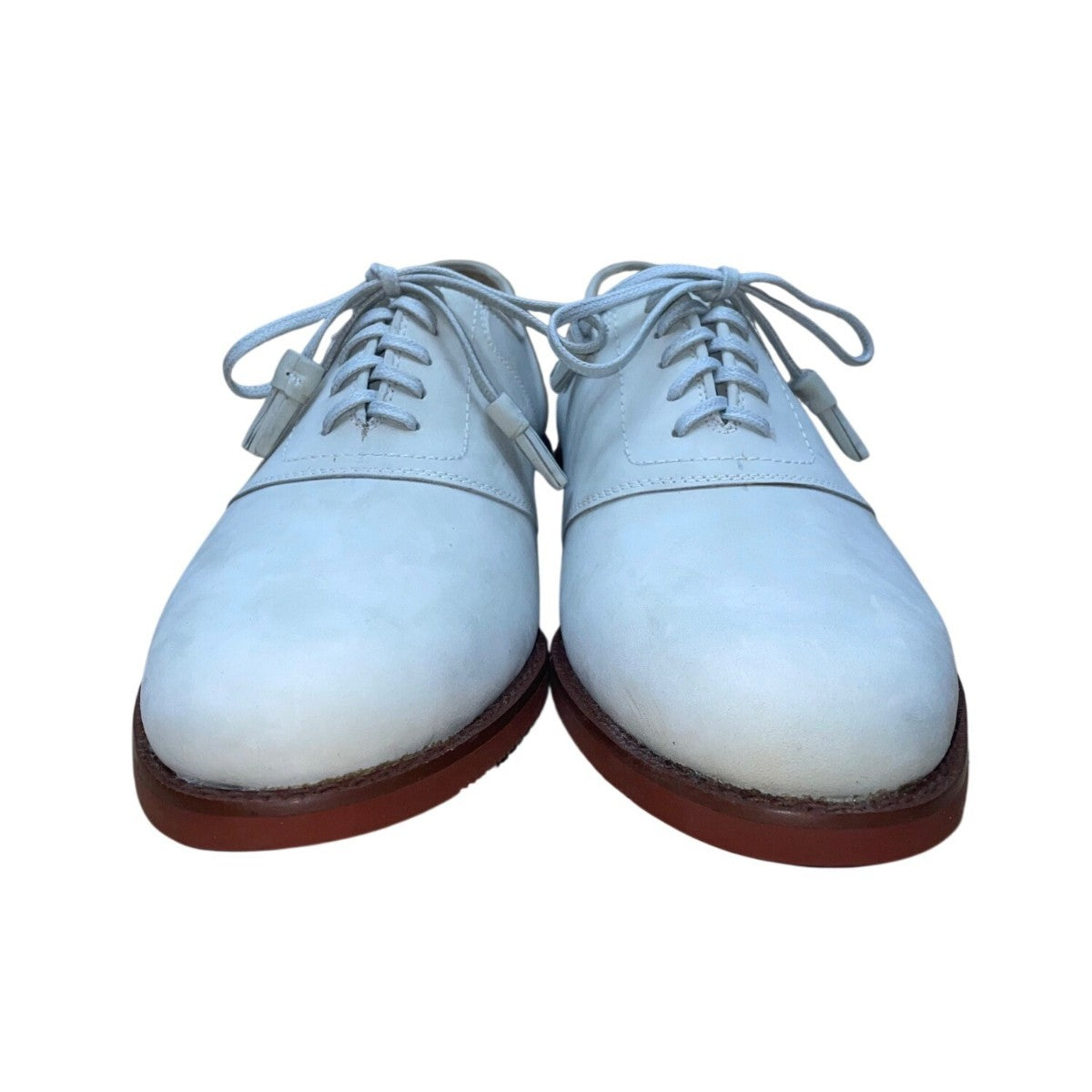 J. Murphy Men’s White Leather Moran Dress Oxford Shoes Size 10.5 M