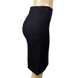 J.Crew Womens Black Wool Pencil Skirt Career Wear Timeless Style Size 2