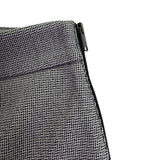 Ann Taylor Womens Gray Herringbone Side-Zip Slim Stretch Pants Size 10