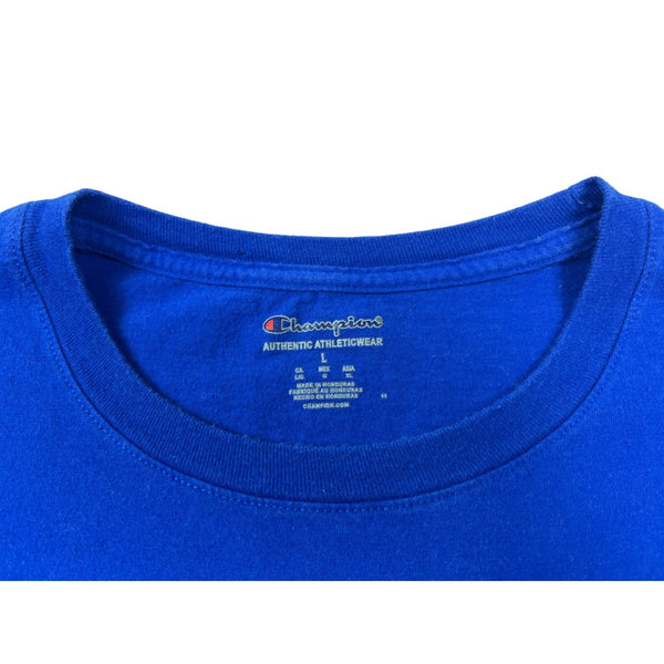 Champion Men's Classic Blue T-Shirt Sz L