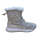 Sperry Womens Gray Leather & Wool White Faux Shearling-Lined Winter Boots Sz 10M