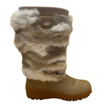 Pajar Women’s Brown & White Fur Knee High Winter Boots Size 40