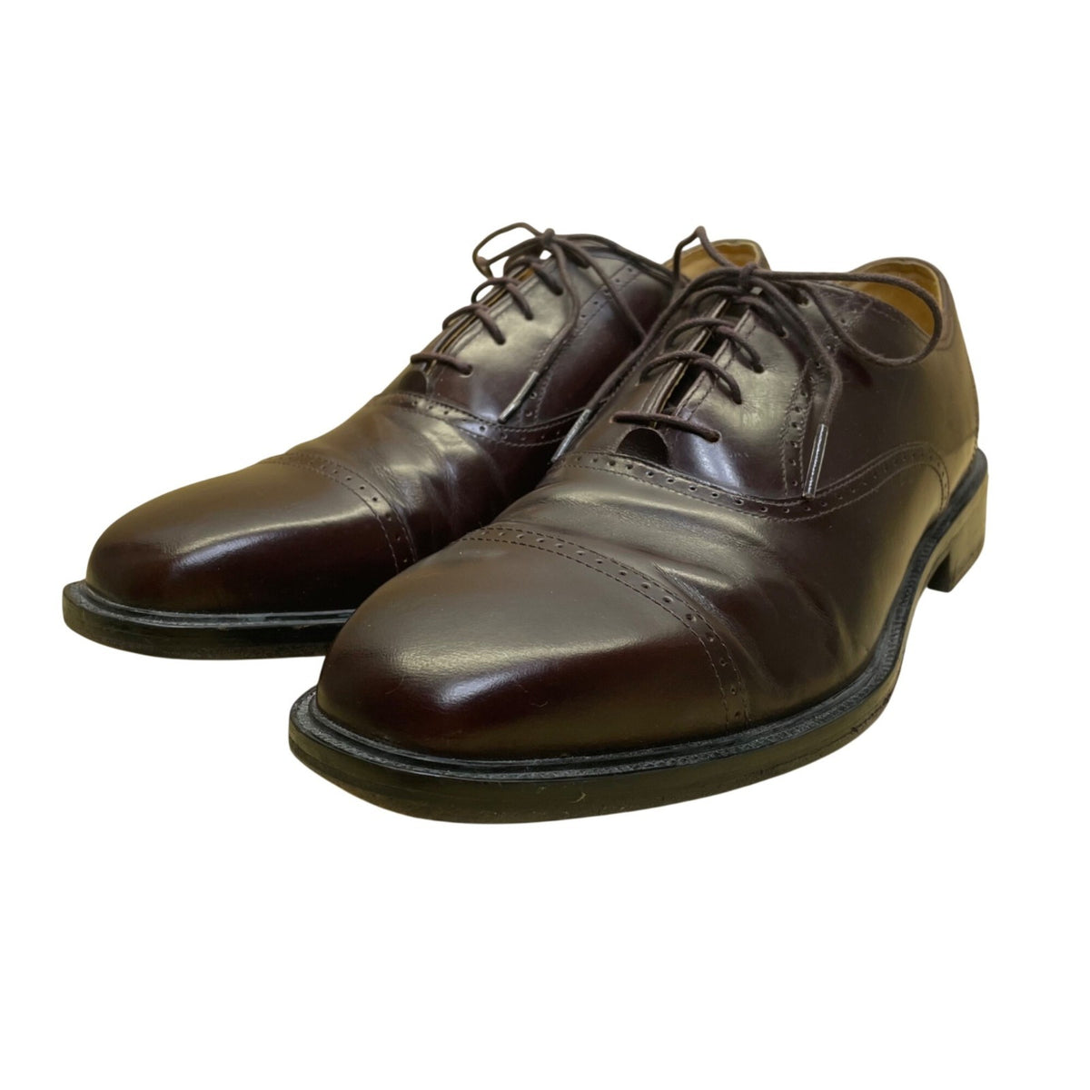 Rockport Men’s Burgundy Genuine Leather Cap Toe Reserve Oxford Shoes 9M