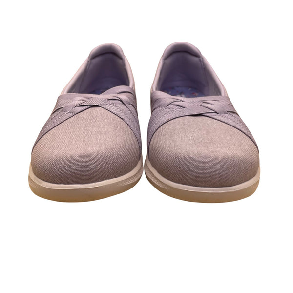 Skechers Women's Lavender Casual Flats Goga Mat Comfort Slip-On Shoes Size 9