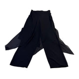 Jeffrey & Dara Womens Black Evening Palazzo Pants Sheer Overlay Ready Size 8
