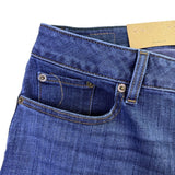L.L. Bean Womens Blue Cotton Blend Straight Leg Jeans Favorite Fit Size 14 R
