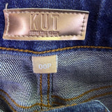 Kut From The Kloth Womens Blue Denim Sienna Straight Leg Jeans Sz 00P