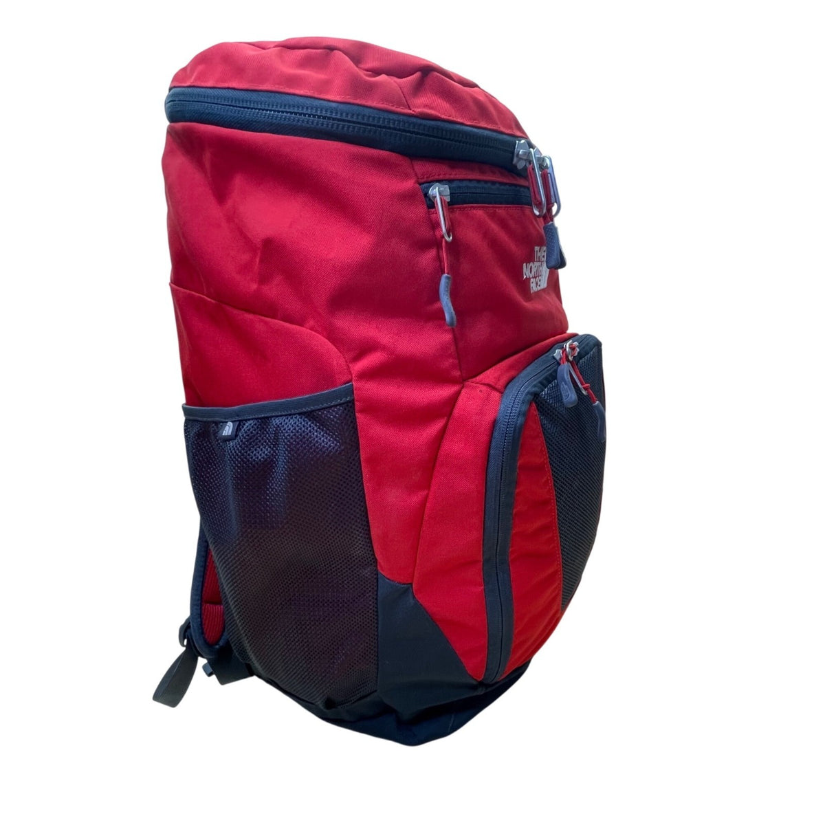 The North Face Unisex Red & Gray Nylon Multiple Compartments Sweeper Backpack