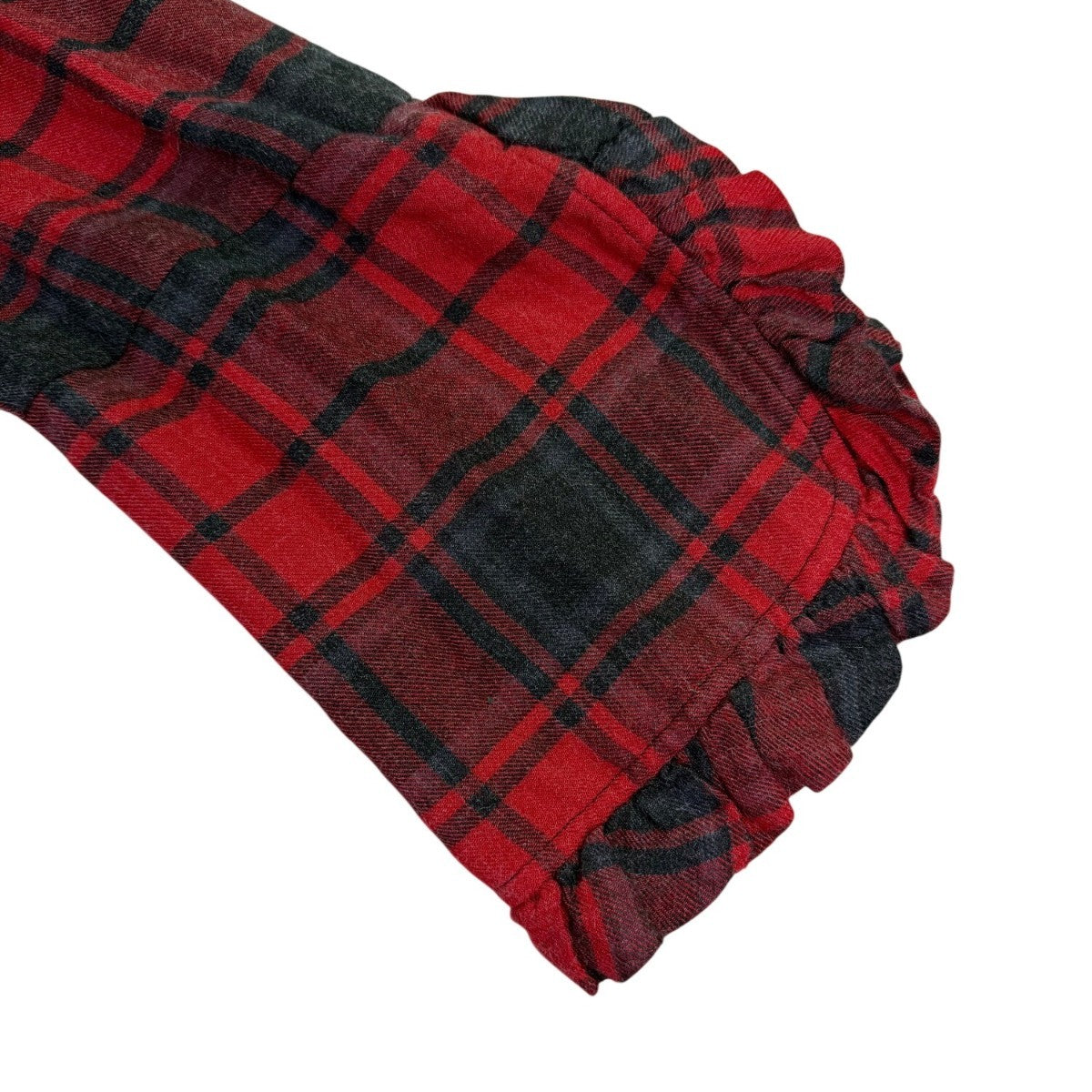 Zara Woman Red/Black Viscose & Acrylic Plaid Button-Down Tunic Dress Size M
