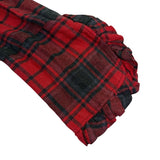 Zara Woman Red/Black Viscose & Acrylic Plaid Button-Down Tunic Dress Size M