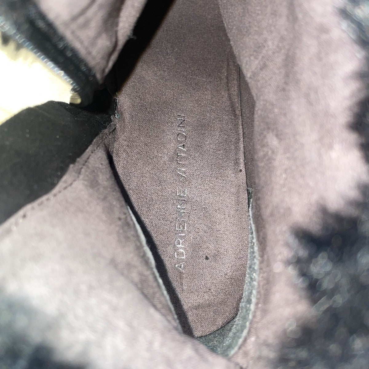Adrienne Vittadini Women’s Black Faux Fur Embellished Ankle Boots Size 7.5M