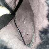 Adrienne Vittadini Women’s Black Faux Fur Embellished Ankle Boots Size 7.5M
