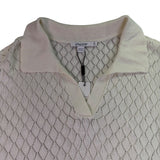 Chicos Womens Cream Knit Pullover Sweater Acetate/Modal Blend Size L