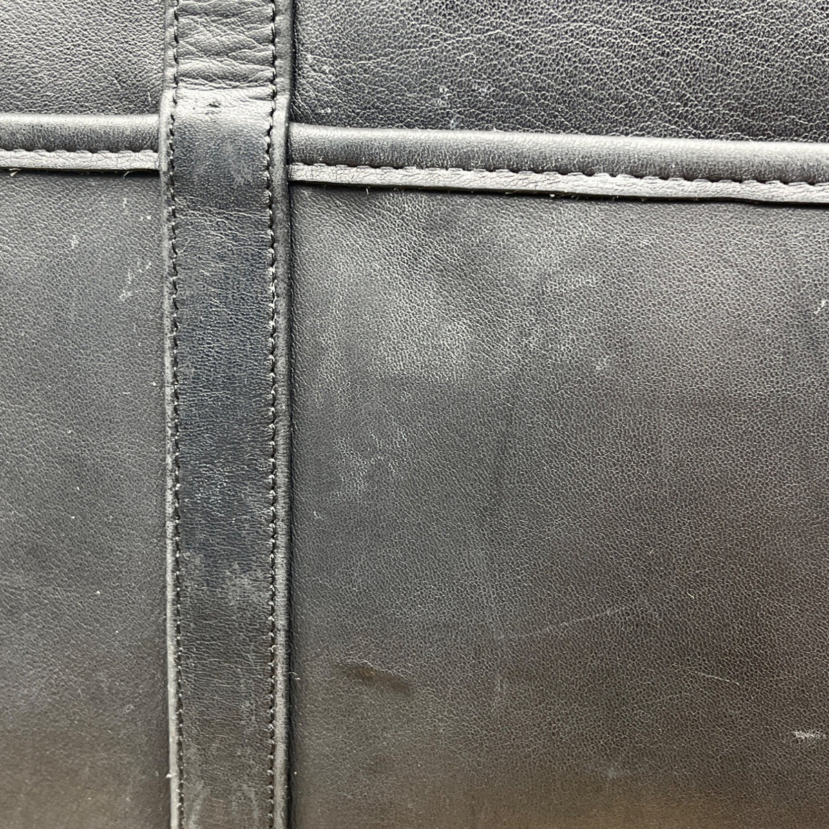 Coach Black Leather With Shoulder Straps & Gold-Tone Hardware Tote Bag Sz L