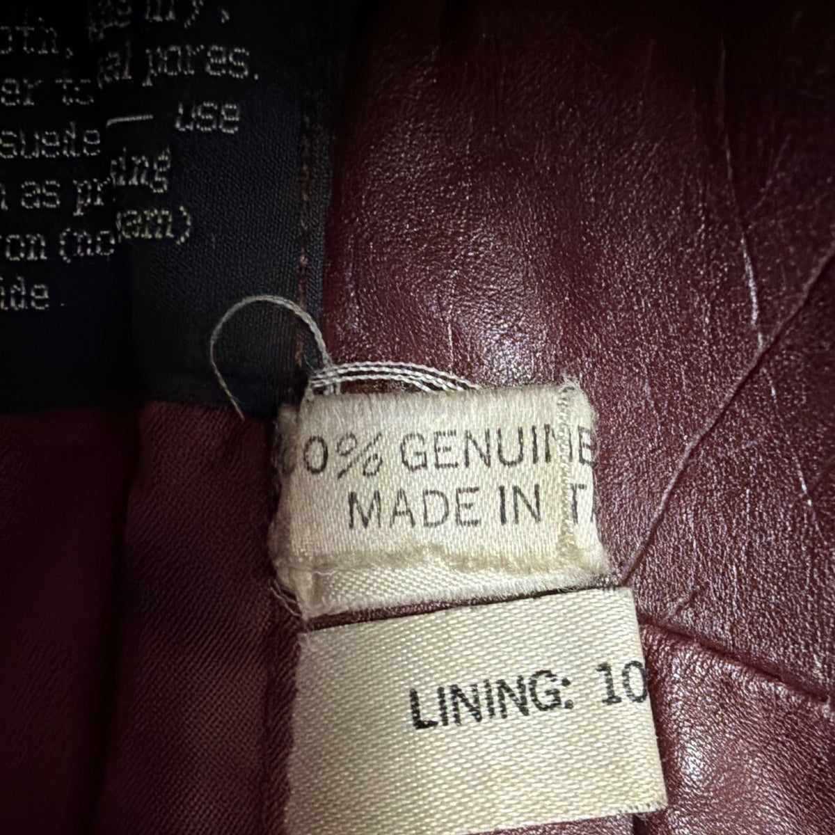 Tfc Women Maroon 100% Genuine Leather Belted Trench Coat Lined With Rayon Sz 8