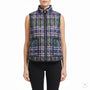 J.Crew Womens Multicolor Quilted Zip-Up Plaid Puffer Vest Size 2X