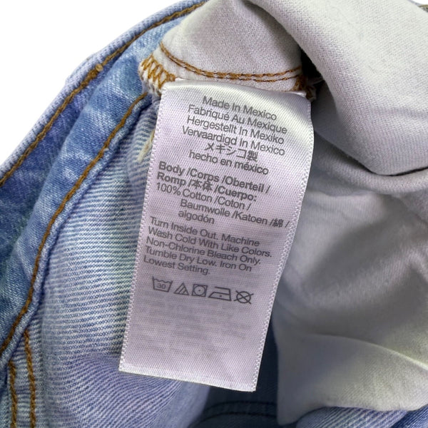 Madewell Womens Blue Denim High-Rise Button-Fly Shorts Size 27