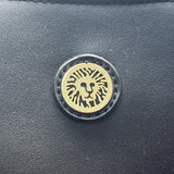 Anne Klein Floral Print Black Faux Leather Gold Accent Zipper Closure Tote Bag