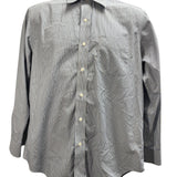 Ralph Lauren Mens Classic Fit Blue & White Striped Dress Shirt Sz 15.5 (32/33)