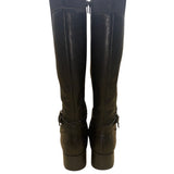 Naturalizer Women’s Black Leather Zippered Knee-High Riding Wynnie Boots Size 8M