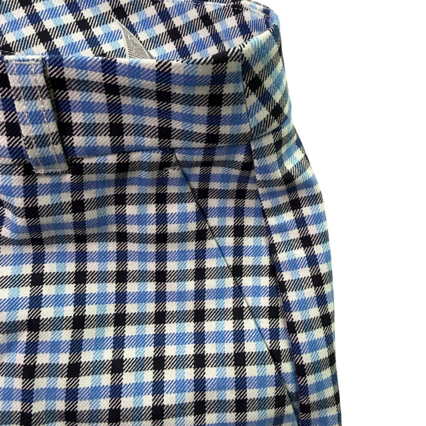 Banana Republic Women’s Blue & Black Plaid Wide-Leg Crop Pants Size 6 - New