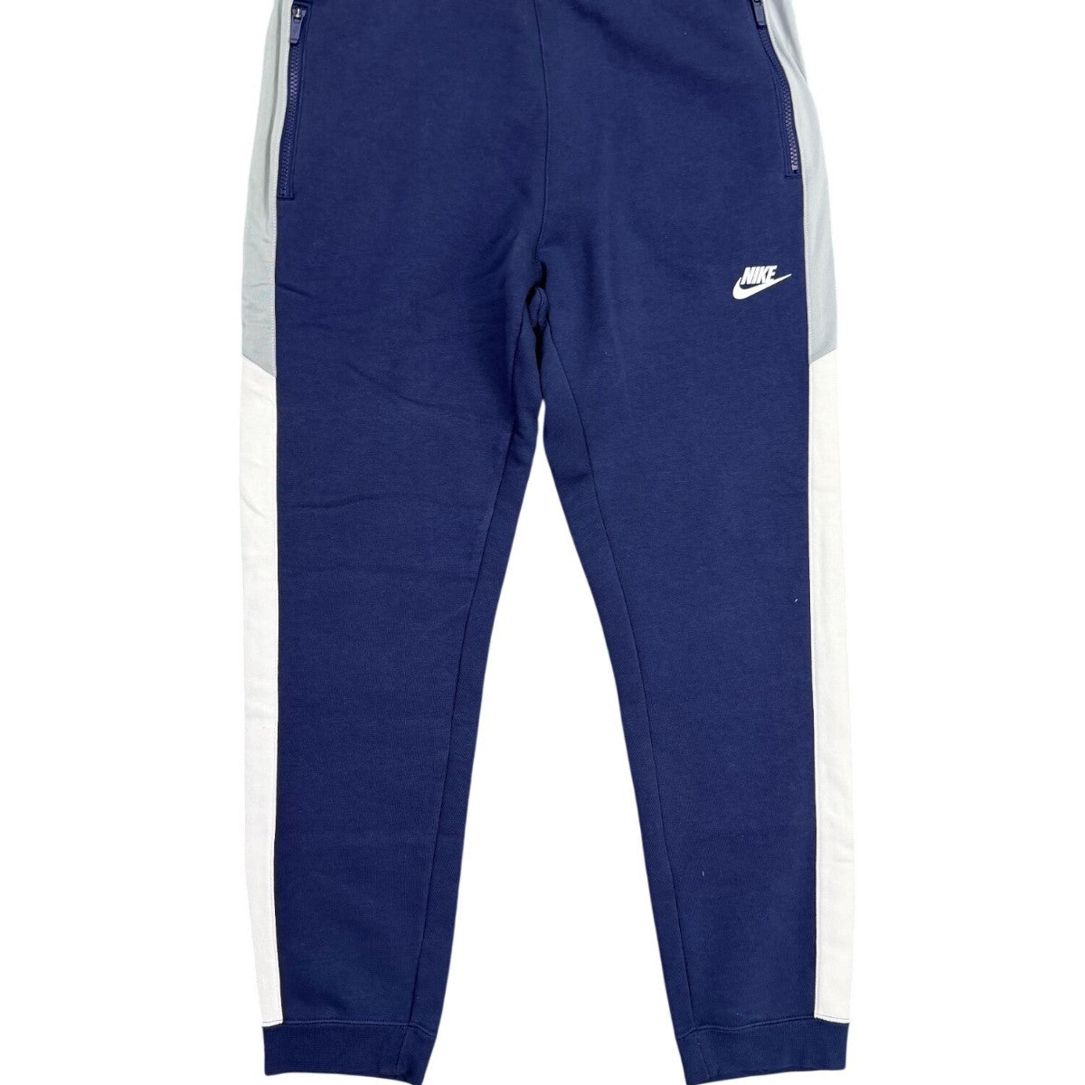 Nike Mens Blue Cotton Blend Jogger Pants Slim Fit Activewear Size L