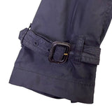 Banana Republic Womens Navy Trench Coat Polyester Fabric Belt Tie Petite Size S