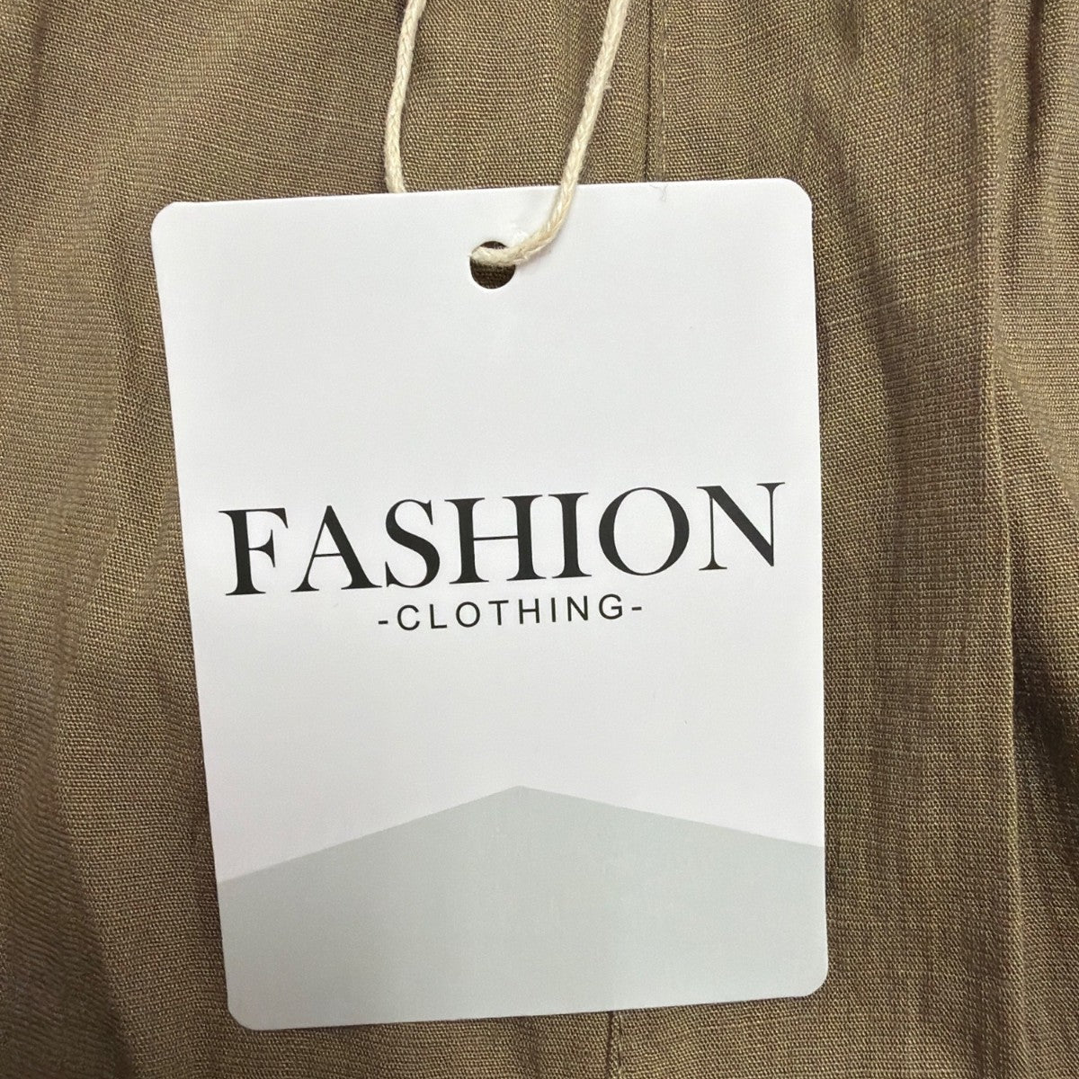 Fashion Clothing Womens Tan Drawstring Casual Shorts Size Large