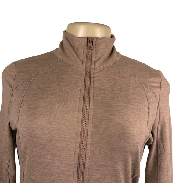 Gottex Women’s Taupe Full-Zip Long Sleeve Lightweight Sweater Size S - New