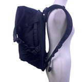 Attitude Unisex Black Nylon Padded Adjustable Straps RollTop Zip Around Backpack